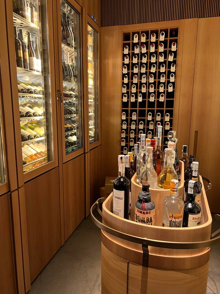 La cantina del ristorante