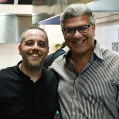 A SINISTRA LOCHEF ANTONIO CASTELLANO E IL PROFESSORE VINCENZO PERETTI