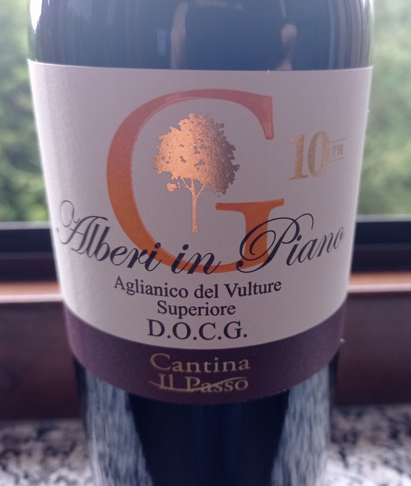 Alberi in Piano Aglianico del Vulture Docg 2019 Cantina Il Passo