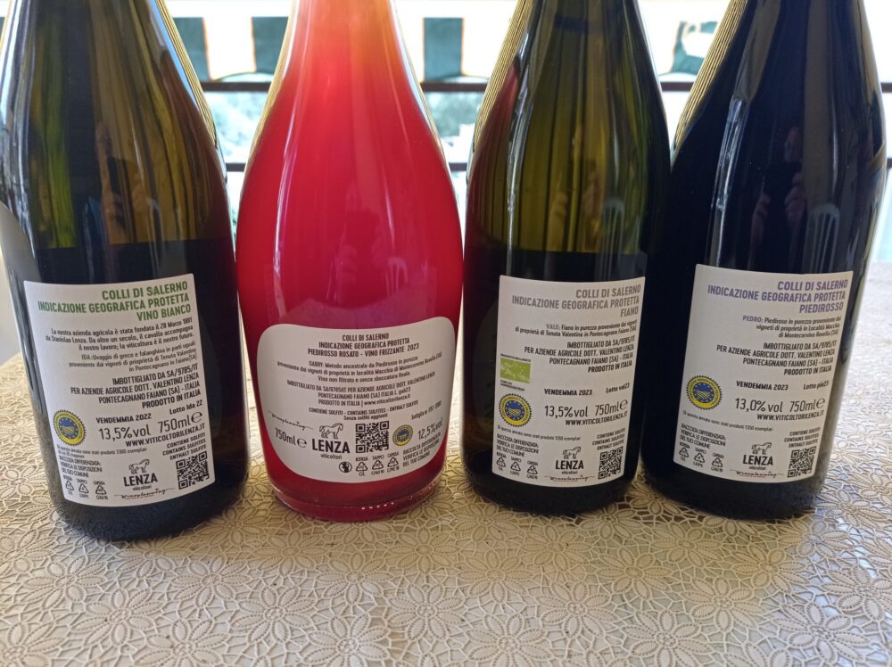 Controetichette vini Lenza