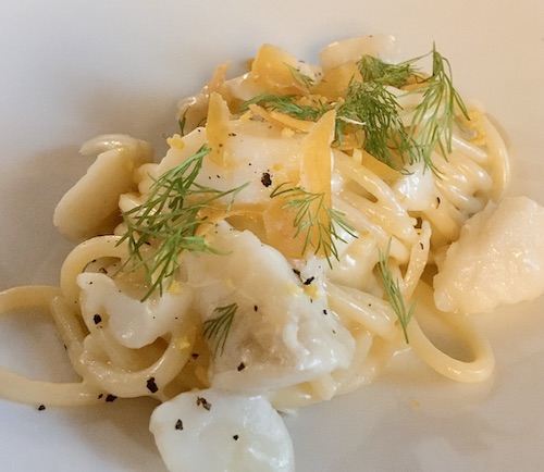 Baccala, Bottarga con spaghetto - Osteria Marconi