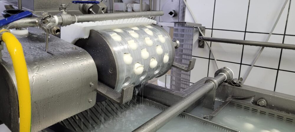 Caseificio Cinque Stelle - la produzione di mozzarella di bufala