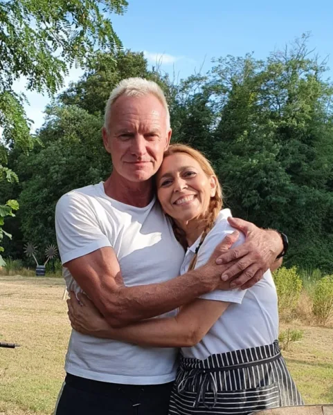 Santina Vaccaro con Sting