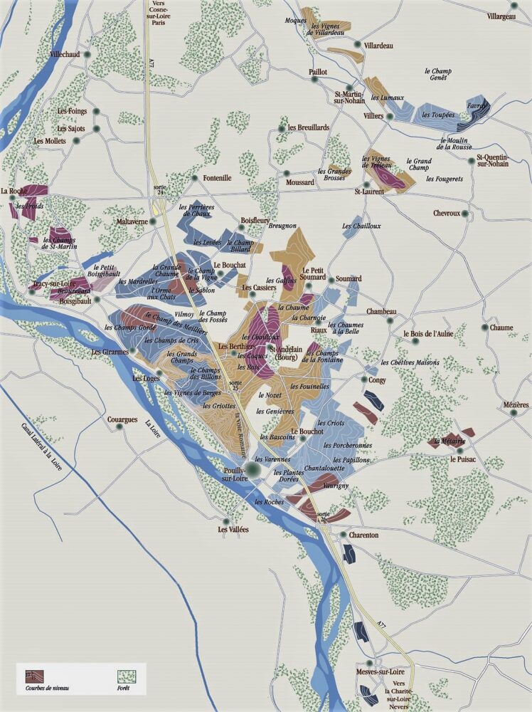 Les Bois de Saint-Andelain - Carte-Pouilly