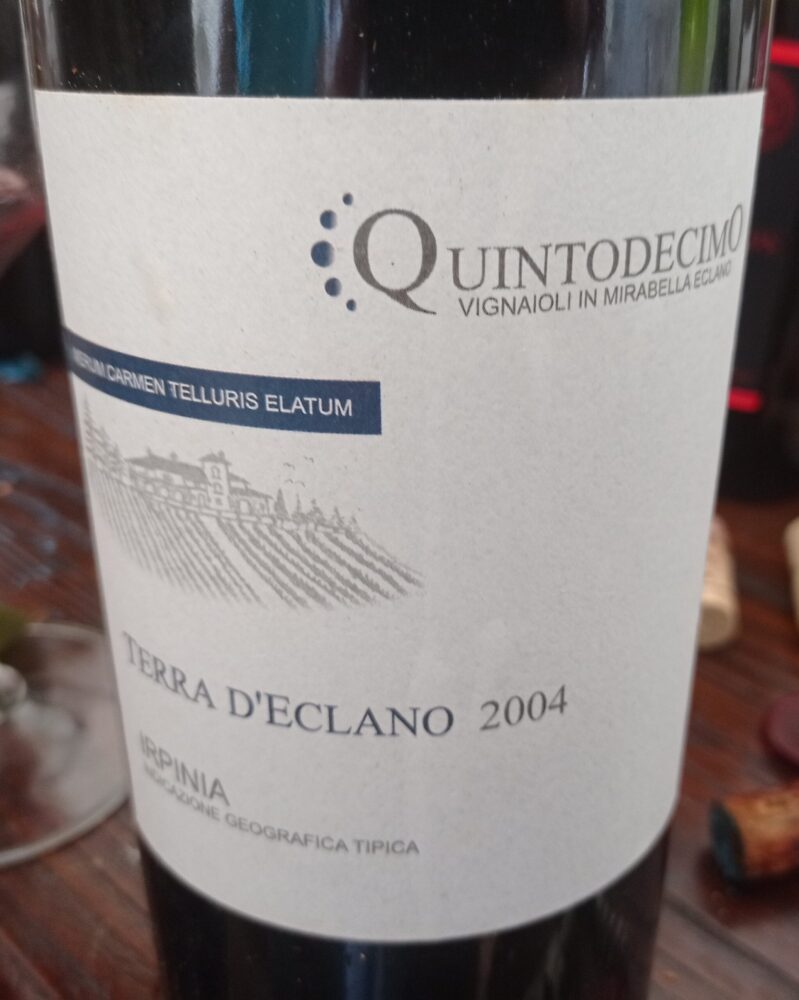 Terra d'Eclano Irpinia Igt 2004 Quintodecimo