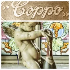 Il Putto di casa Coppo e una vecchia etichetta
