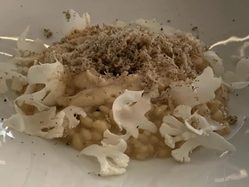 Suscettibile Salerno, risotto al cavolfiore