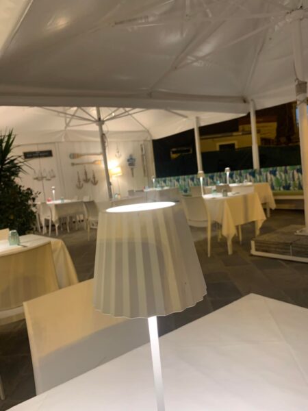 Il Veliero ad Acciaroli, scorcio del dehors