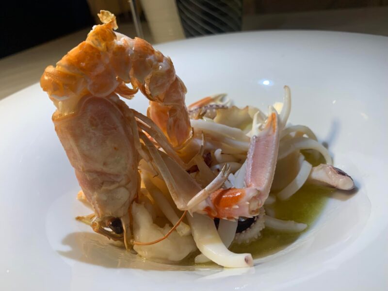 Il Veliero ad Acciaroli, insalatina tiepida di mare