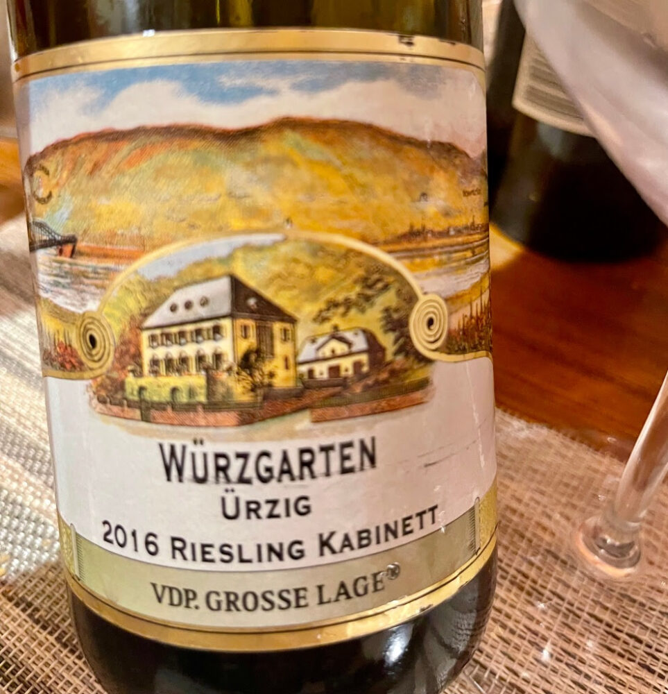 Urzinger Würzgarten, Gross Lager Kabinet Riesling 2016