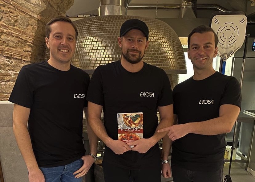 Enrico Rispoli, Francesco Sica e Nicola Mautone della pizzeria Evo54 di Vallo della Lucania nel Cilento