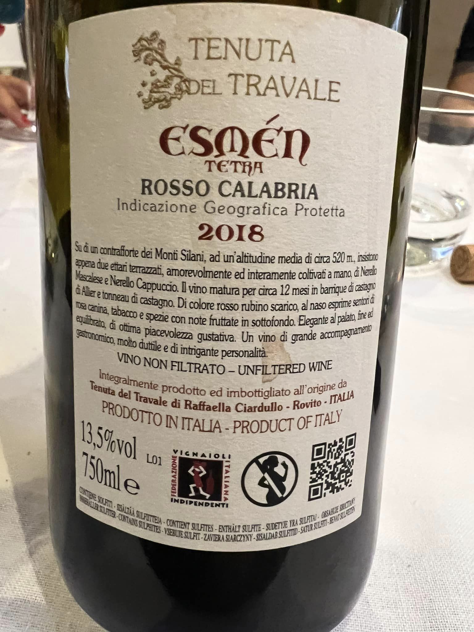 Un grande rosso calabrese