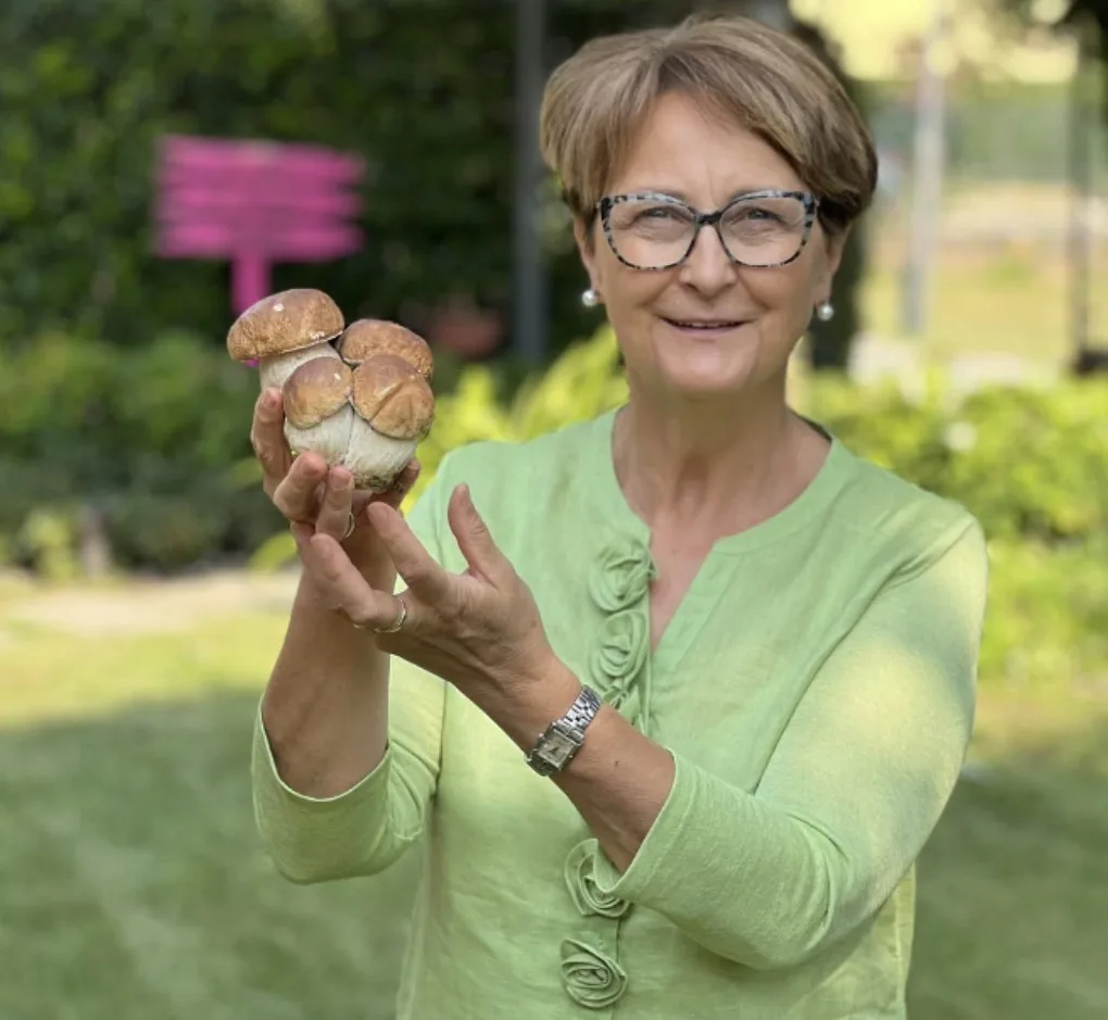 Fiorella Visconti con il quadrifungo