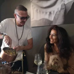 Il patron Casillo con l'attrice Ingrid Sansone