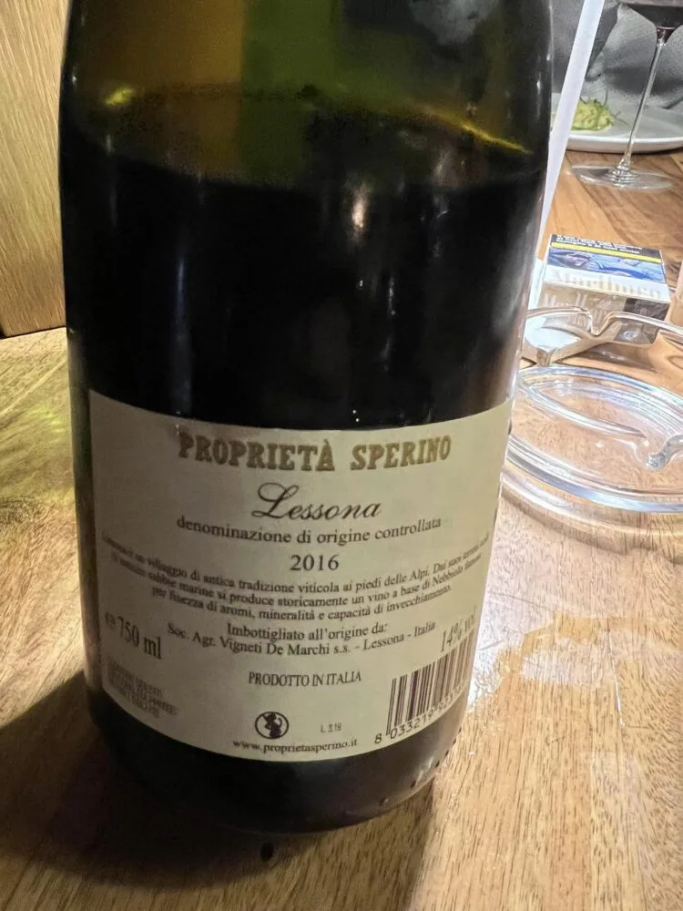 Lessona 2016 Proprieta' Sperino