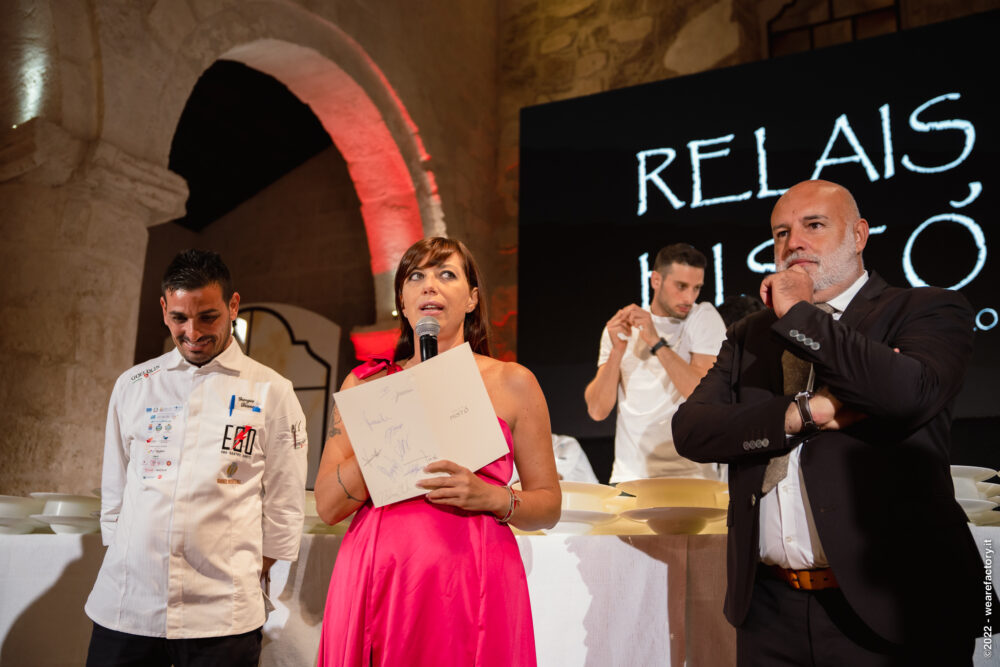 Monica Caradonna e Giorgio Diana con il direttore dell'Histò