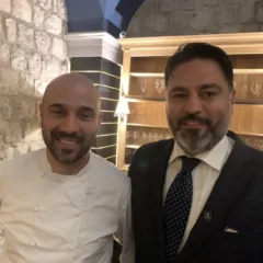 Locanda del Borgo Aquapetra Resort, lo chef Luciano Villani con il maitre Pietro De Simone