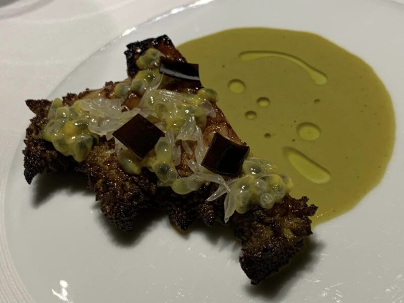 Ristorante Il Pagliaccio, broccolo romanesco, alga, anice