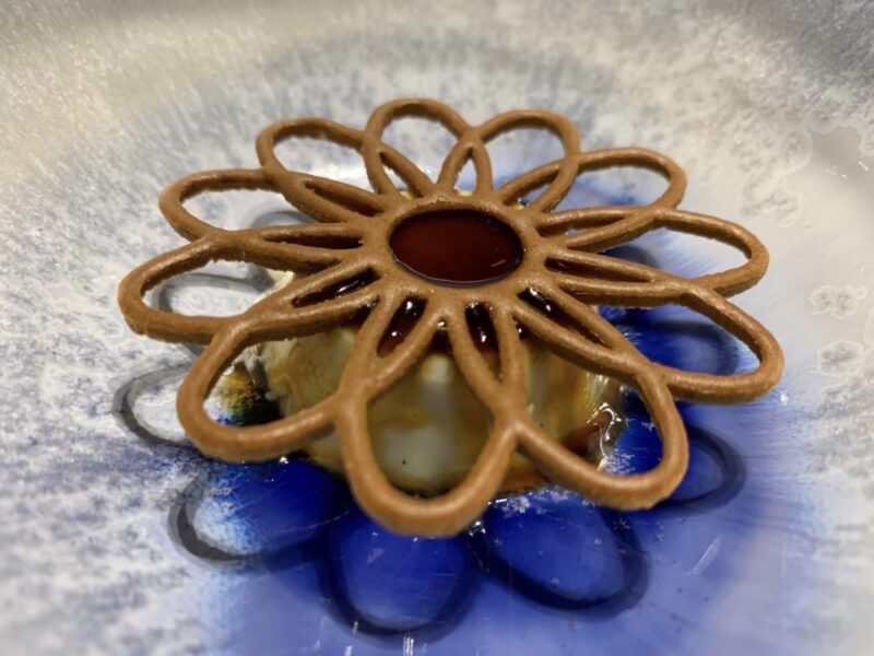 Ristorante Il Pagliaccio, pre dessert, flan di lemon grass