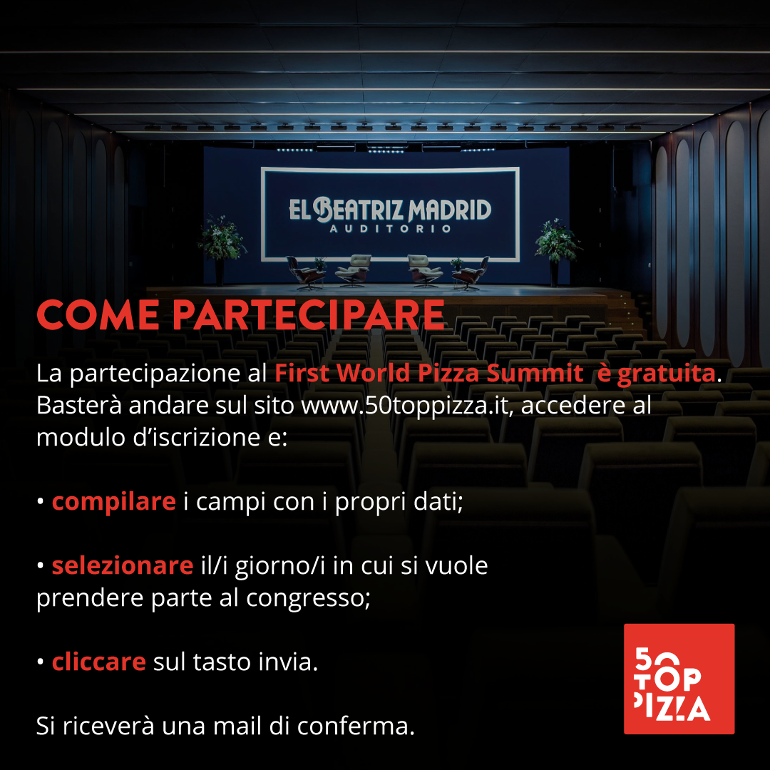 First World Pizza Summit 2022 - Come partecipare