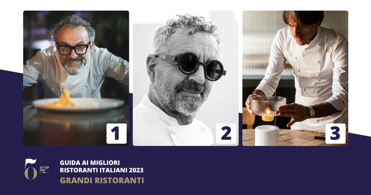 50 Top Italy 2023 - Podio Grandi Ristoranti