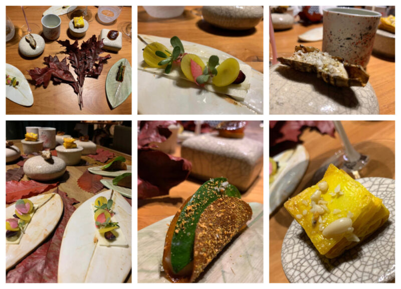 Ristorante Il Pagliaccio, il giardino d'autunno dello chef