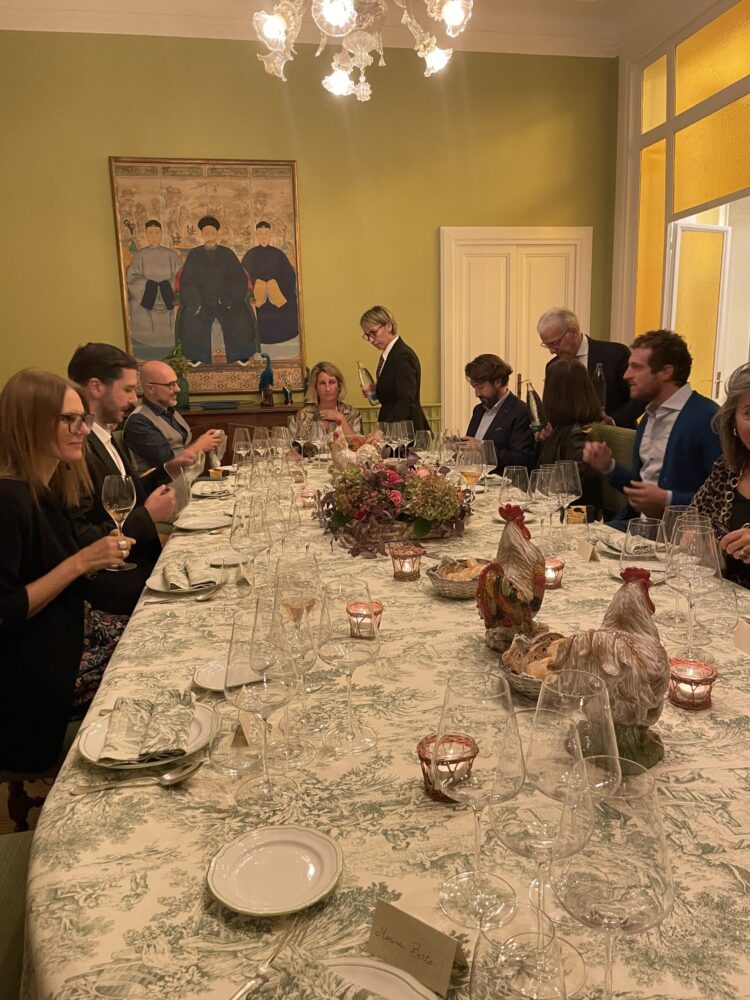 Cena a Tenuta Mazzolino curata da Oreste Corradi, patron di Locanda Vecchia Pavia al Mulino