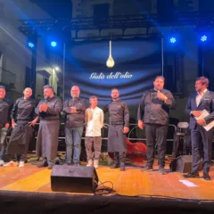 Lo chef Natalizio e gli chef partecipanti