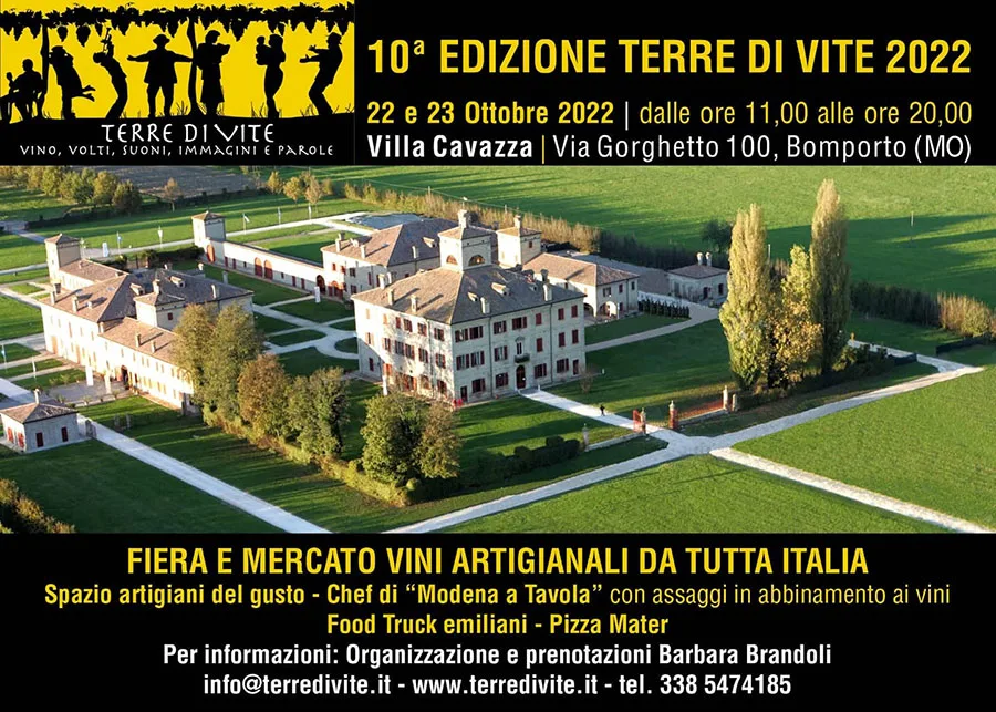 Locandina terre di vite 2022