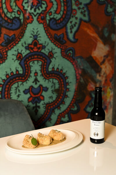 Ricotta croccante con sale, pepe e crema di porcini - Fabio Russo