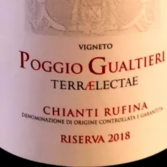 Chianti Rufina Riserva Terraelectae 2018 Poggio Gualtieri, Fattoria di Grignano