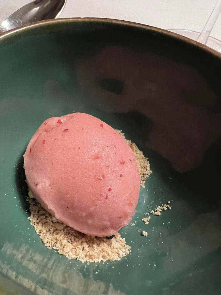 Antica Osteria Nonna Rosa, Pre dessert, sorbetto di mela