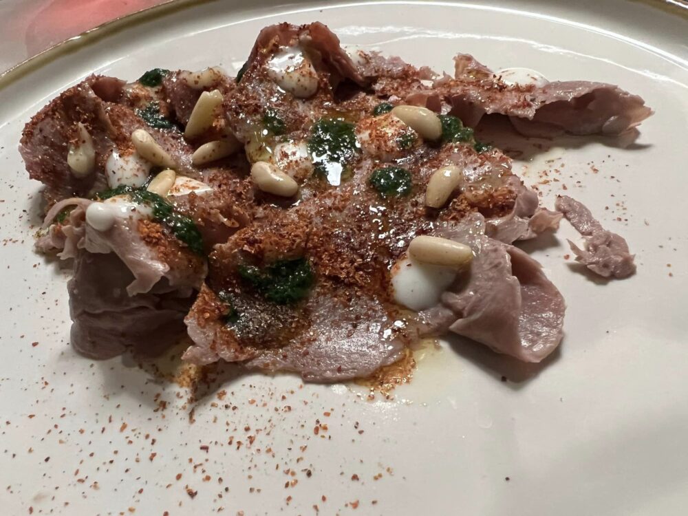 Antica Osteria Nonna Rosa, Carpaccio di manzo come una braciola