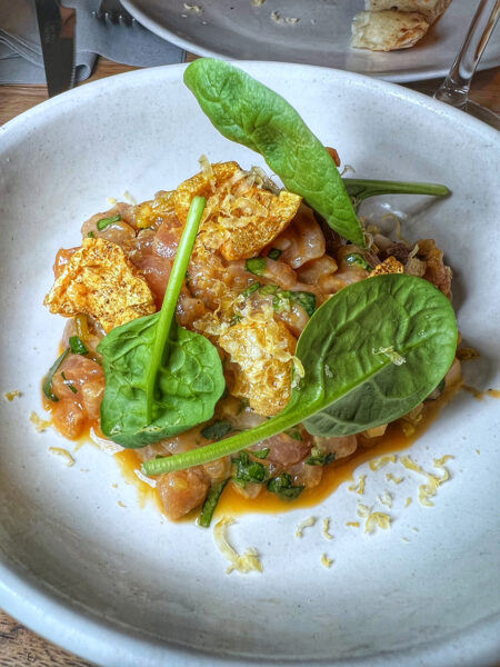 Mini tartar de cerdo Gascón