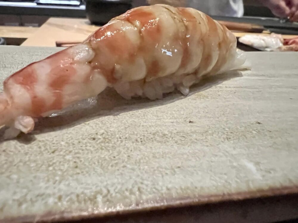 IYO Omakase - NIGIRI. Mazzancolla