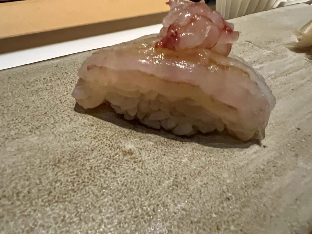 IYO Omakase - NIGIRI, scampo e Gambero rosso di Mazara