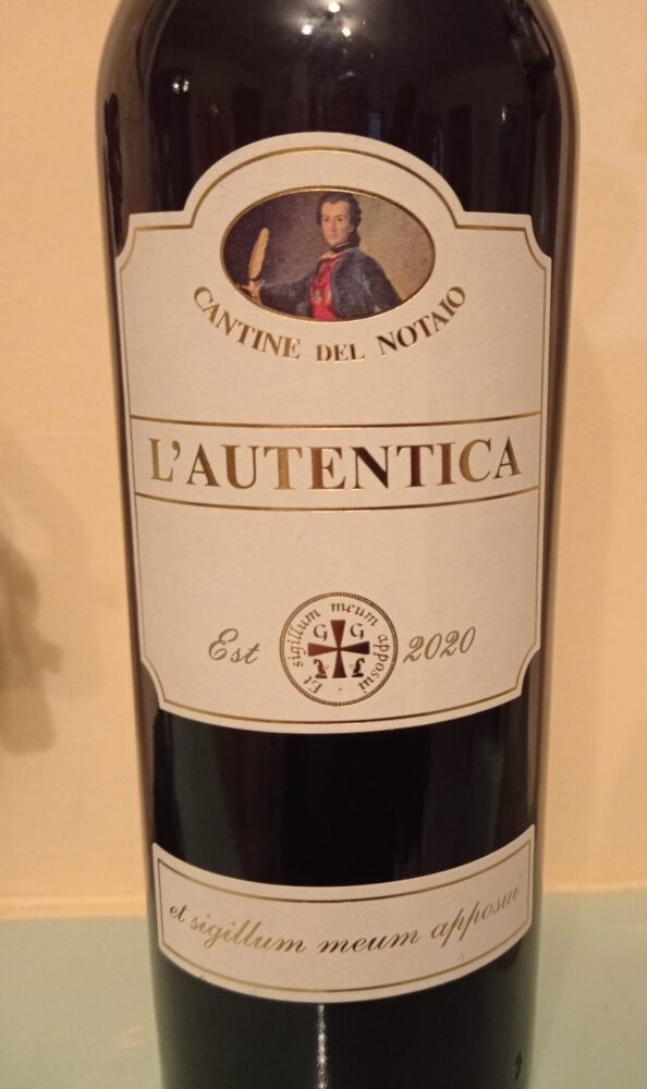 L'Autentica Passito Basilicata Igt 2020 Cantine del Notaio