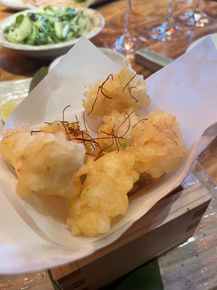 Tempura di gamberi