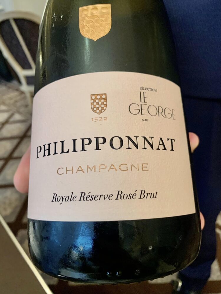 Restaurant Le George, lo champagne