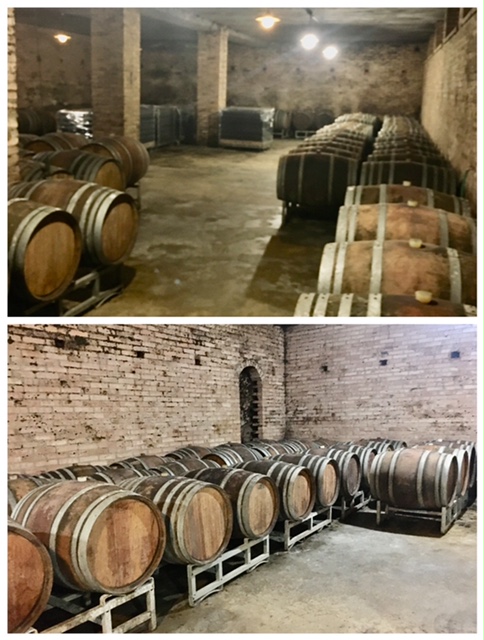 Le bottaie - In alto la parte vecchia della cantina_ in basso la parte recente