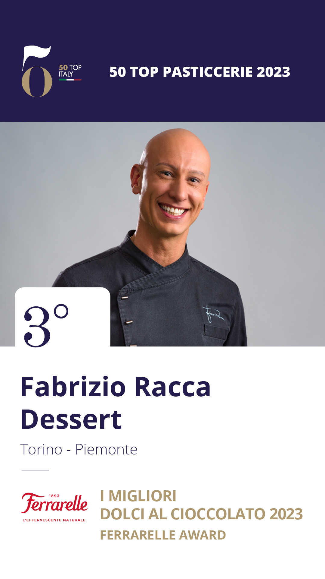 3. Fabrizio Racca Dessert – Torino, Piemonte