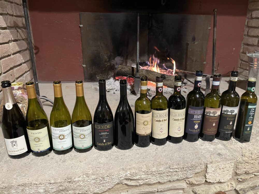 I vini delle tenute della Bacci Wines