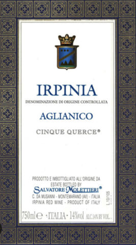 Irpinia-Aglianico-Cinque-Querce-Salvatore-Molettieri