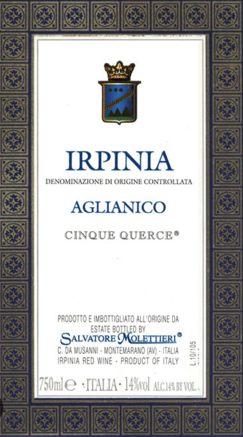 Irpinia-Aglianico-Cinque-Querce-Salvatore-Molettieri