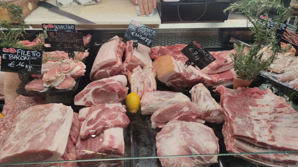 Pork'n'Roll al Mercato Trionfale- la carne di maiale