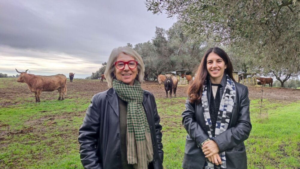 Solaria, azienda agricola Boccea - Anna Federici e la nipote Angelica