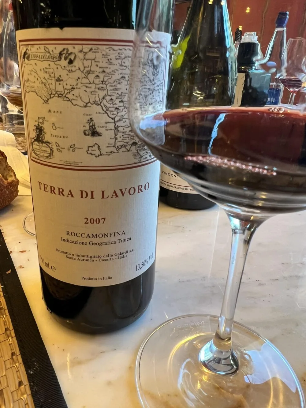 IL rosso di Galardi da Aglianico e Piedirosso