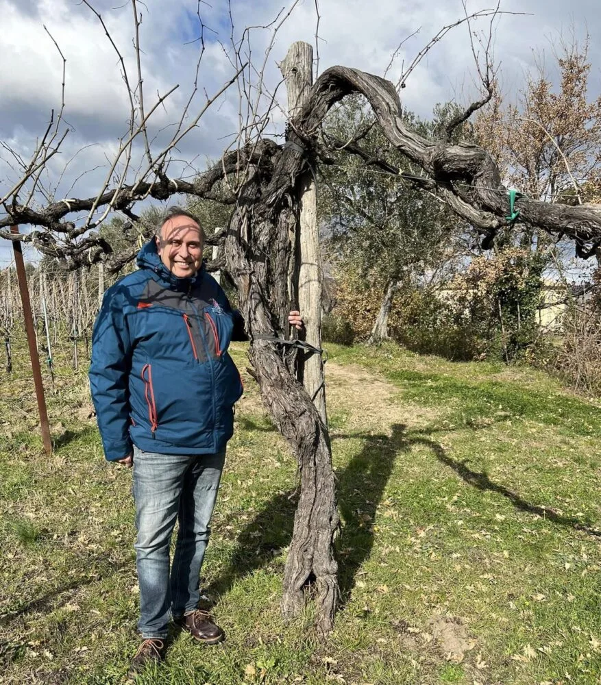 Raffaele Pagano e una vigna di 150 anni