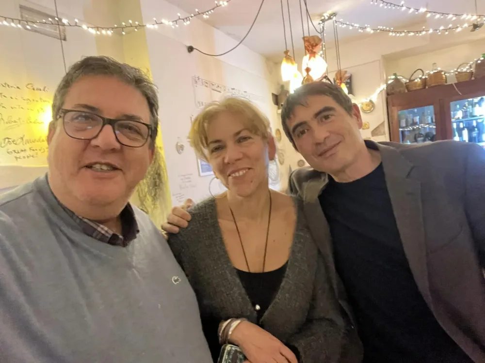 Con Sabrina Prisco e Nicola Fratoianni