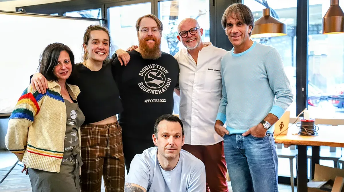 Da sx gli chef: Amanda Cohen, Blanca Del Noval, Jp McMahon, Denis Lovatel, Davide Oldani, Matt Orlando